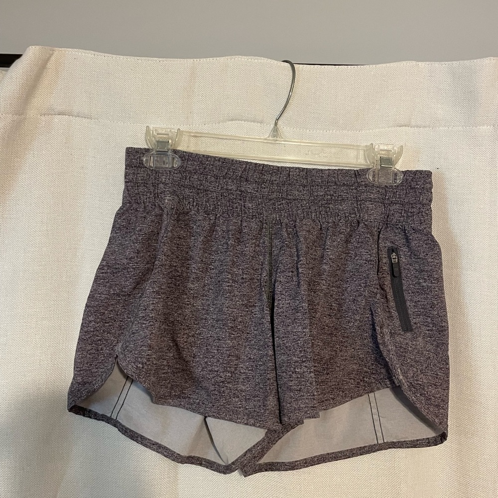 Lululemon Heathered Gray Tracker Short with Pocket